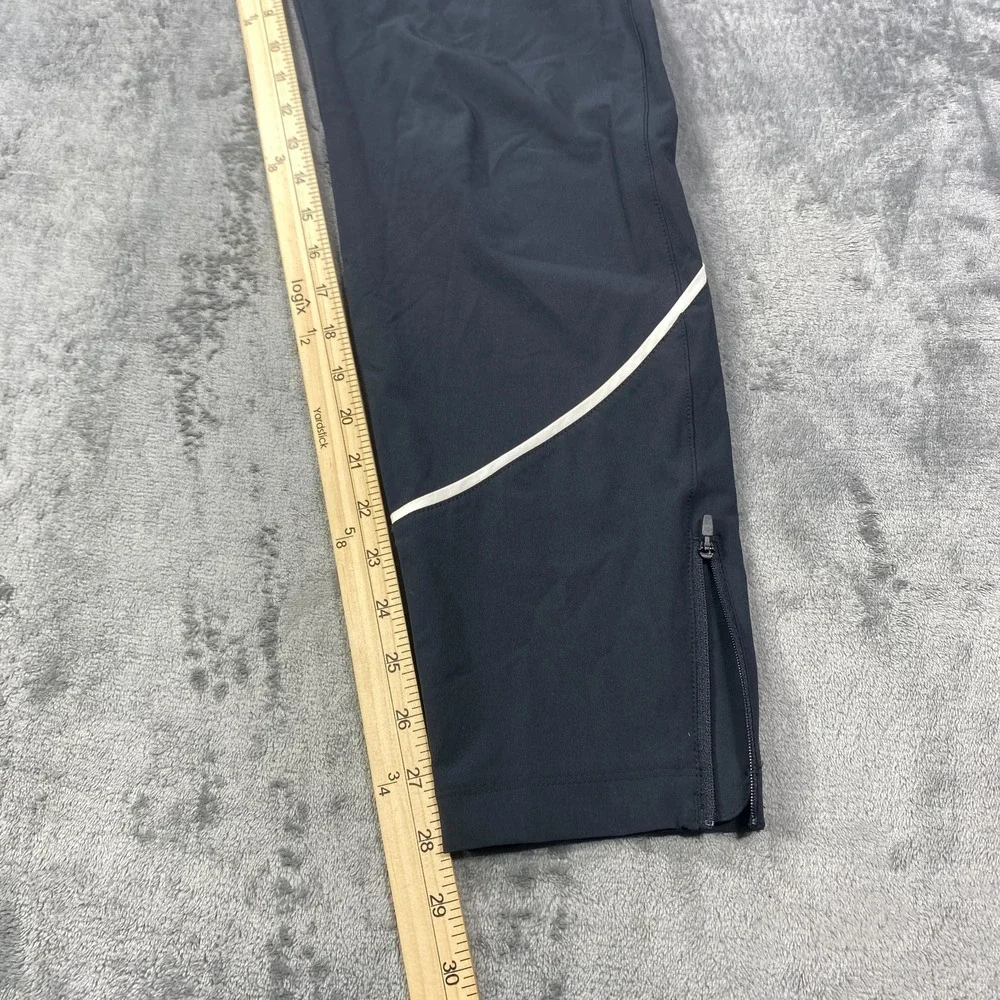 Under Armour UA Storm Pants Black Youth Medium Fitted Heatgear Track Ankle Zip